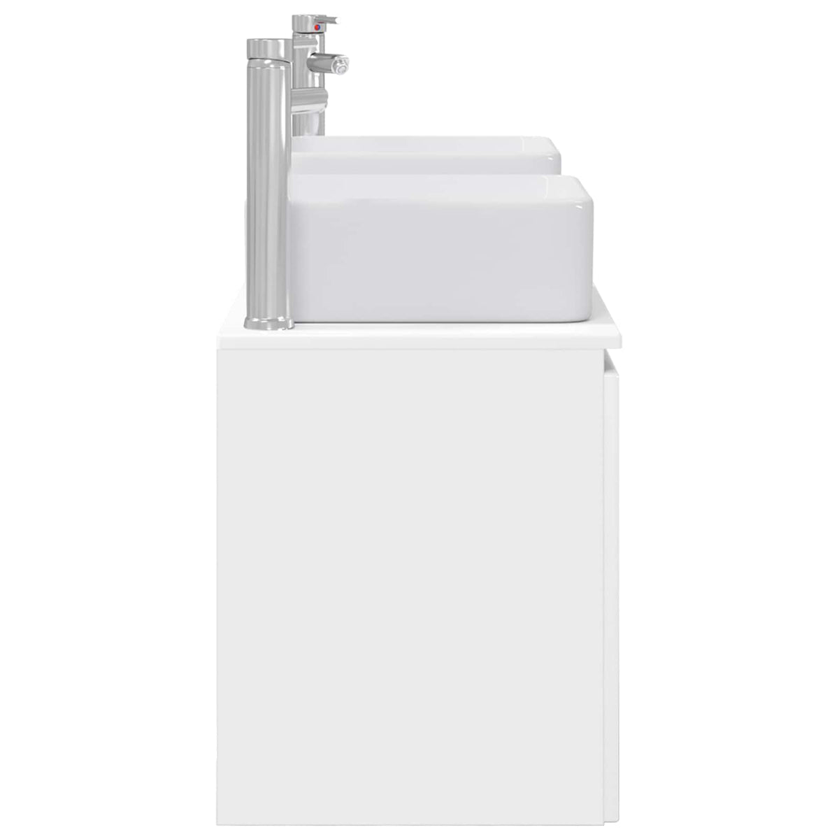 Set ormarića za kupaonicu 3 kom. Bijela visokog sjaja 53 x 35 x 63 cm