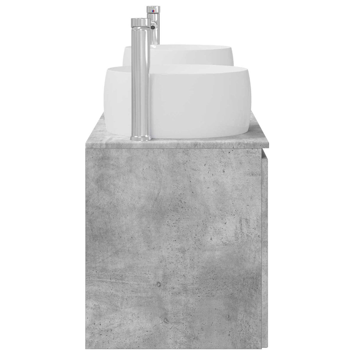 Set ormarića za kupaonicu 3 kom. Betonska siva 49,5 x 44,5 x 66 cm