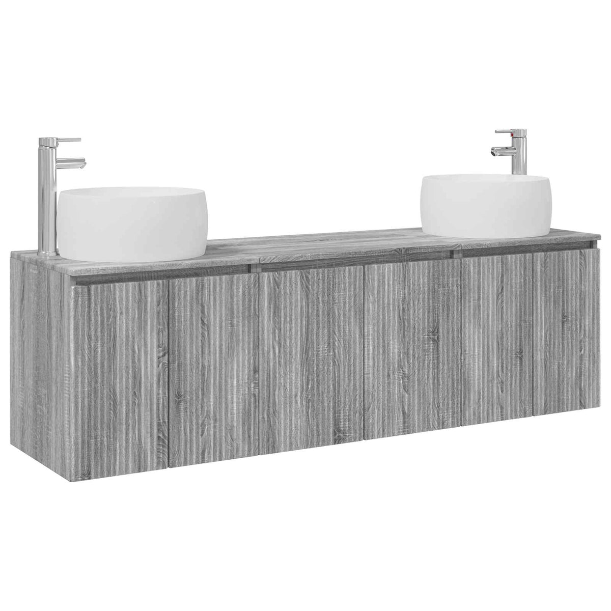 Set ormarića za kupaonicu 3 kom. Siva Sonoma 49,5 x 44,5 x 66 cm