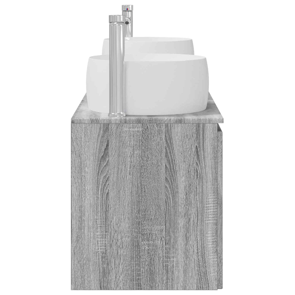 Set ormarića za kupaonicu 3 kom. Siva Sonoma 49,5 x 44,5 x 66 cm