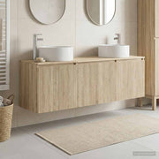Set ormarića za kupaonicu 3 kom. Hrast sonoma Smeđa 49,5 x 44,5 x 65,5 cm