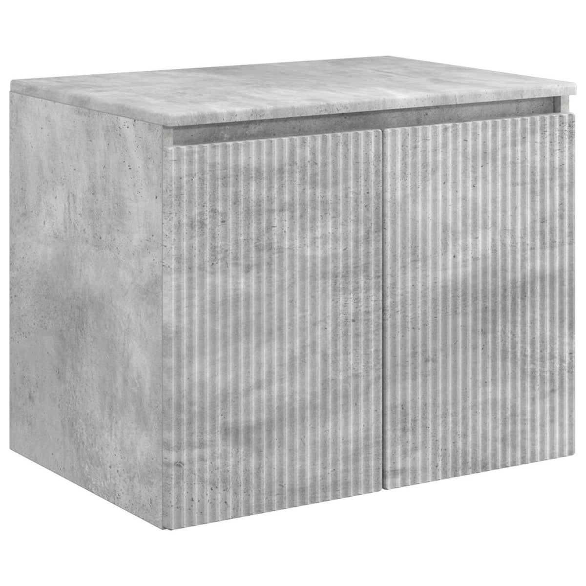 Set ormarića za kupaonicu 3 kom. Betonska siva 49,5 x 44,5 x 65,5 cm