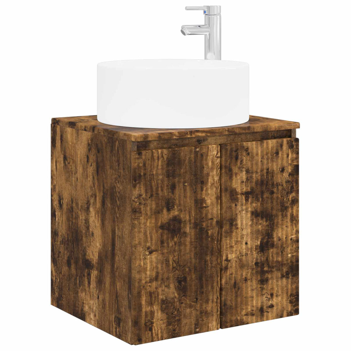 Set ormarića za kupaonicu 3 kom. Dimljeni hrast Smeđa 49,5 x 44,5 x 65,5 cm