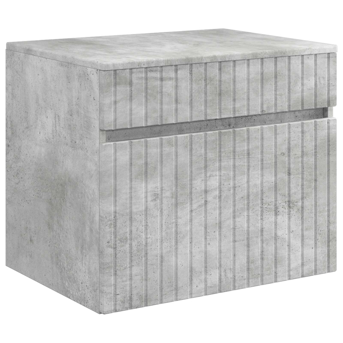 Set ormarića za kupaonicu 3 kom. Betonska siva 49 x 44,5 x 66,5 cm