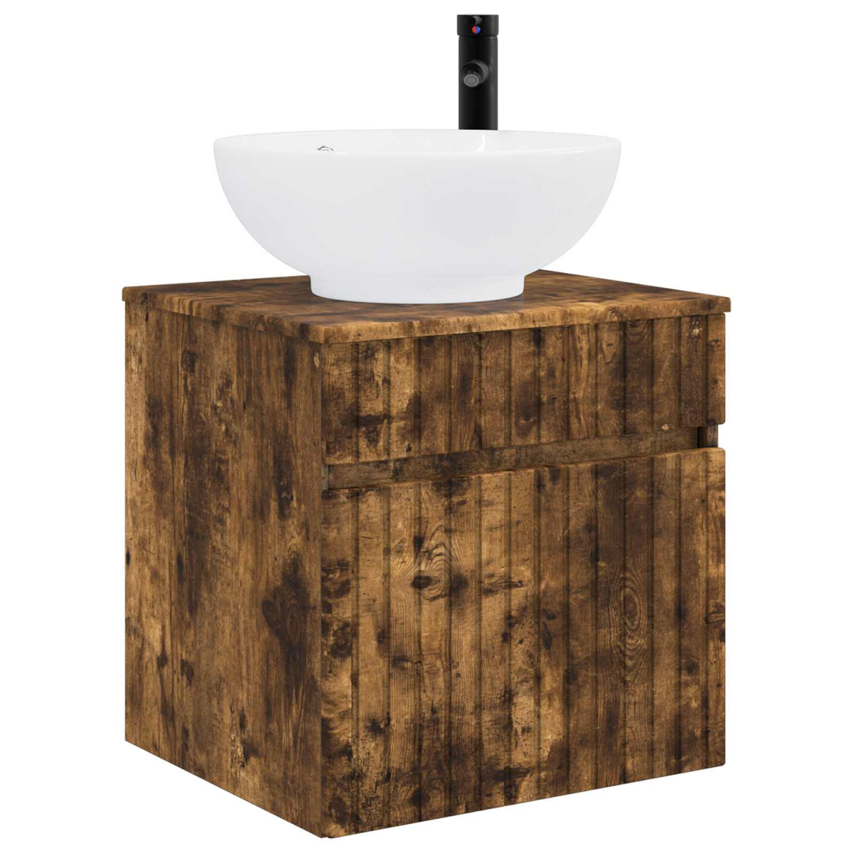 Set ormarića za kupaonicu 3 kom. Dimljeni hrast Smeđa 49 x 44,5 x 66,5 cm
