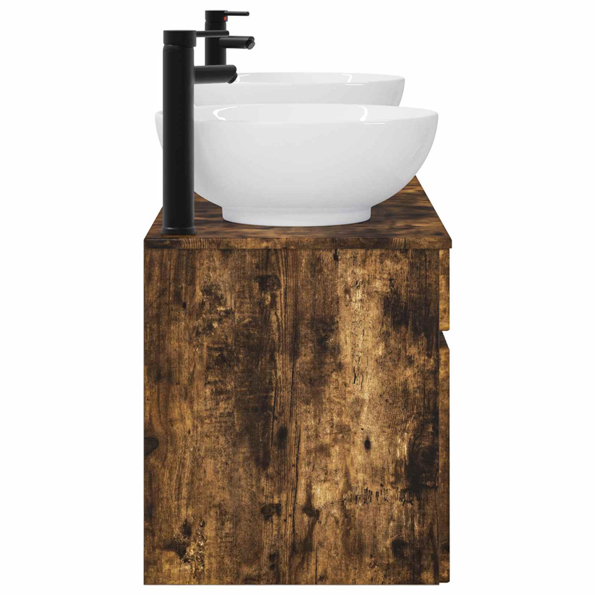 Set ormarića za kupaonicu 3 kom. Dimljeni hrast Smeđa 49 x 44,5 x 66,5 cm