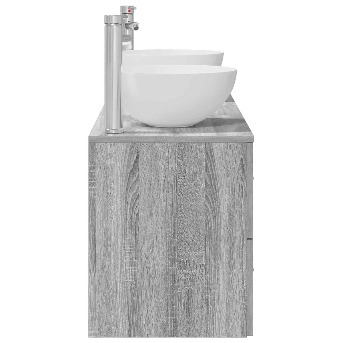 Set ormarića za kupaonicu 3 kom. Siva Sonoma 49,5 x 41 x 64,5 cm