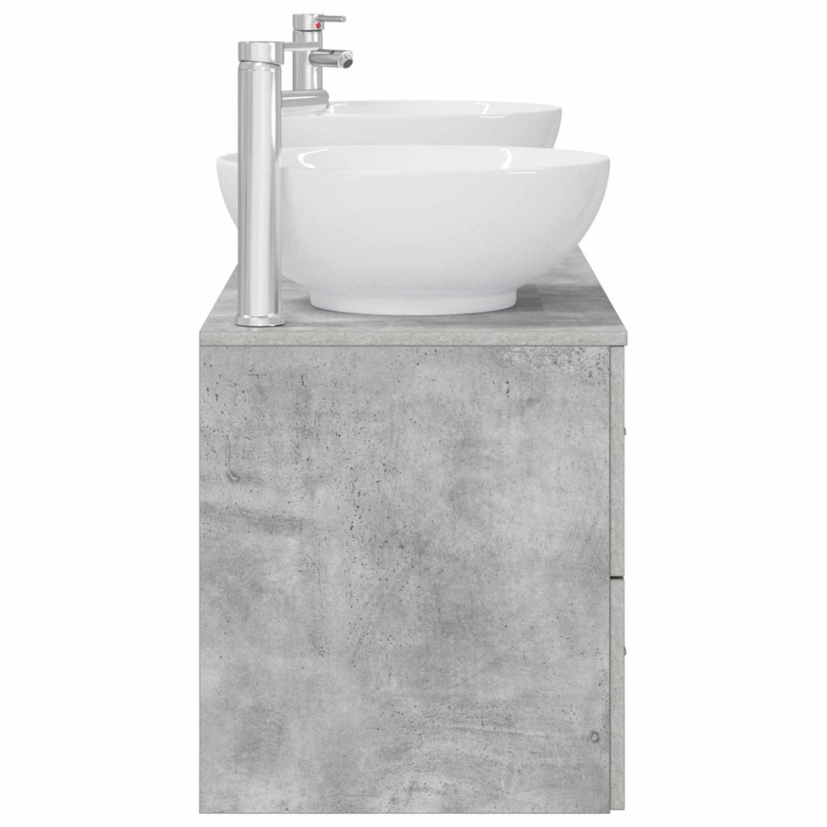 Set namještaja za kupaonicu 3 kom. Betonska siva 49,5 x 44,5 x 65 cm