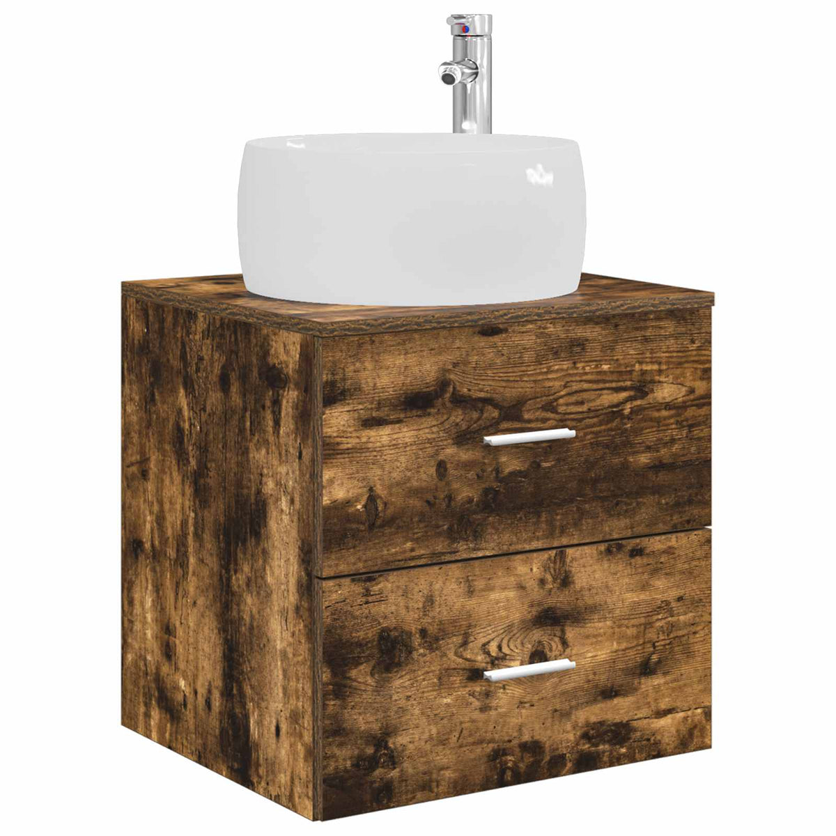 Set namještaja za kupaonicu 3 kom. Dimljeni hrast Smeđa 49.5 x 44.5 x 66 cm