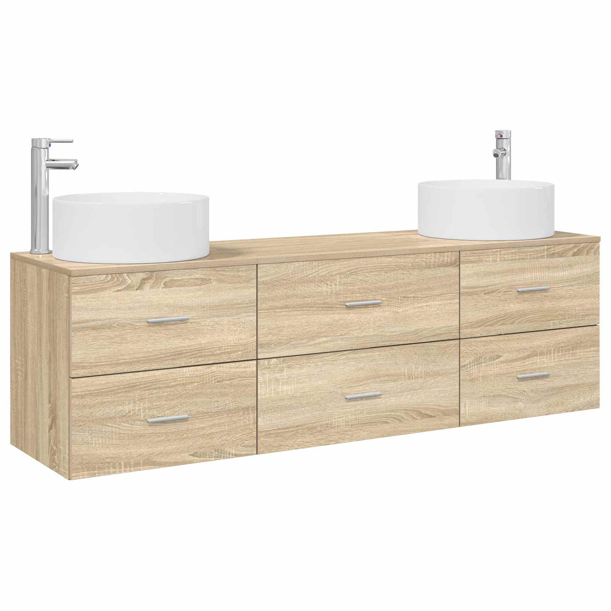 Set namještaja za kupaonicu 3 kom. Hrast sonoma Smeđa 49,5 x 44,5 x 65,5 cm