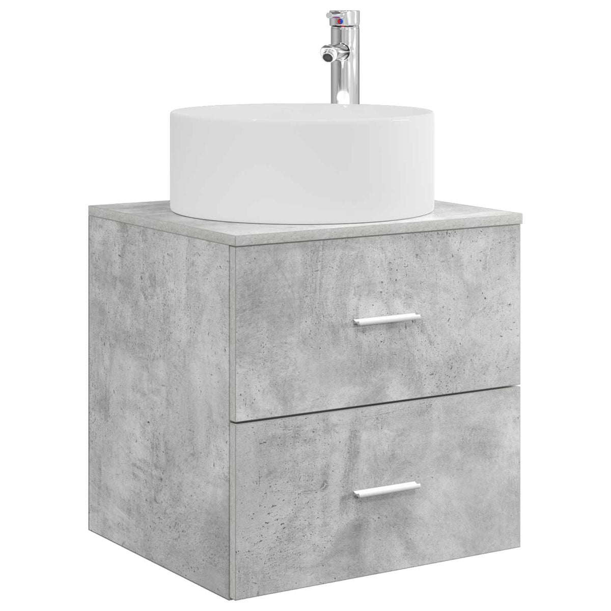 Set namještaja za kupaonicu 3 kom. Betonska siva 49,5 x 44,5 x 65,5 cm