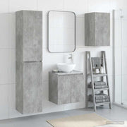 Set namještaja za kupaonicu 3 kom. Betonska siva 33 x 34,5 x 160 cm
