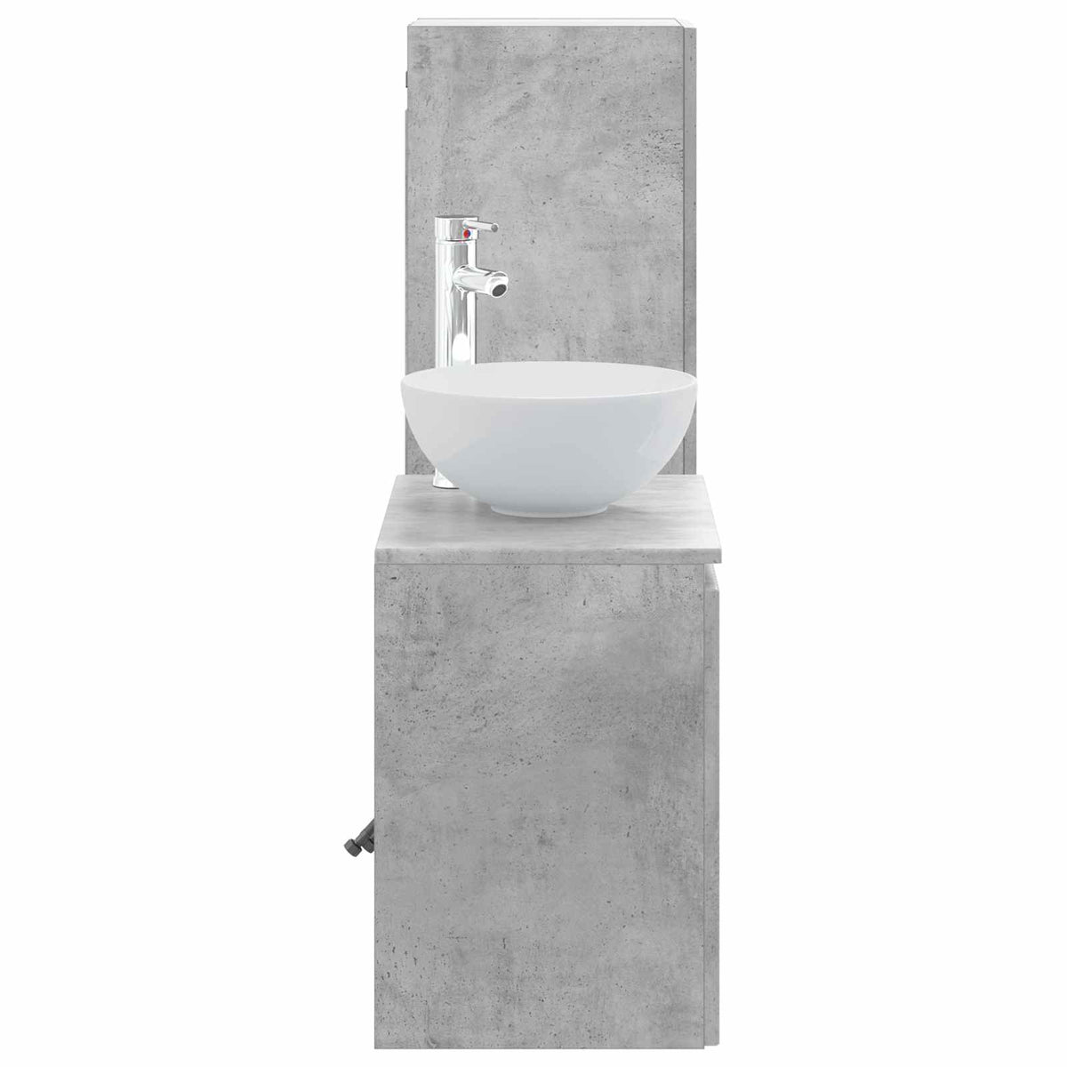 Set namještaja za kupaonicu 2 kom. Betonska siva 33 x 34,5 x 100 cm