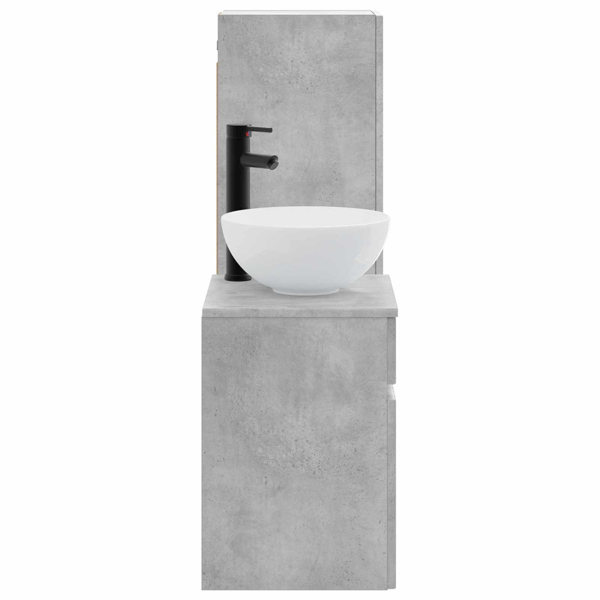 Set namještaja za kupaonicu 2 kom. Betonska siva 33 x 34.5 x 100 cm