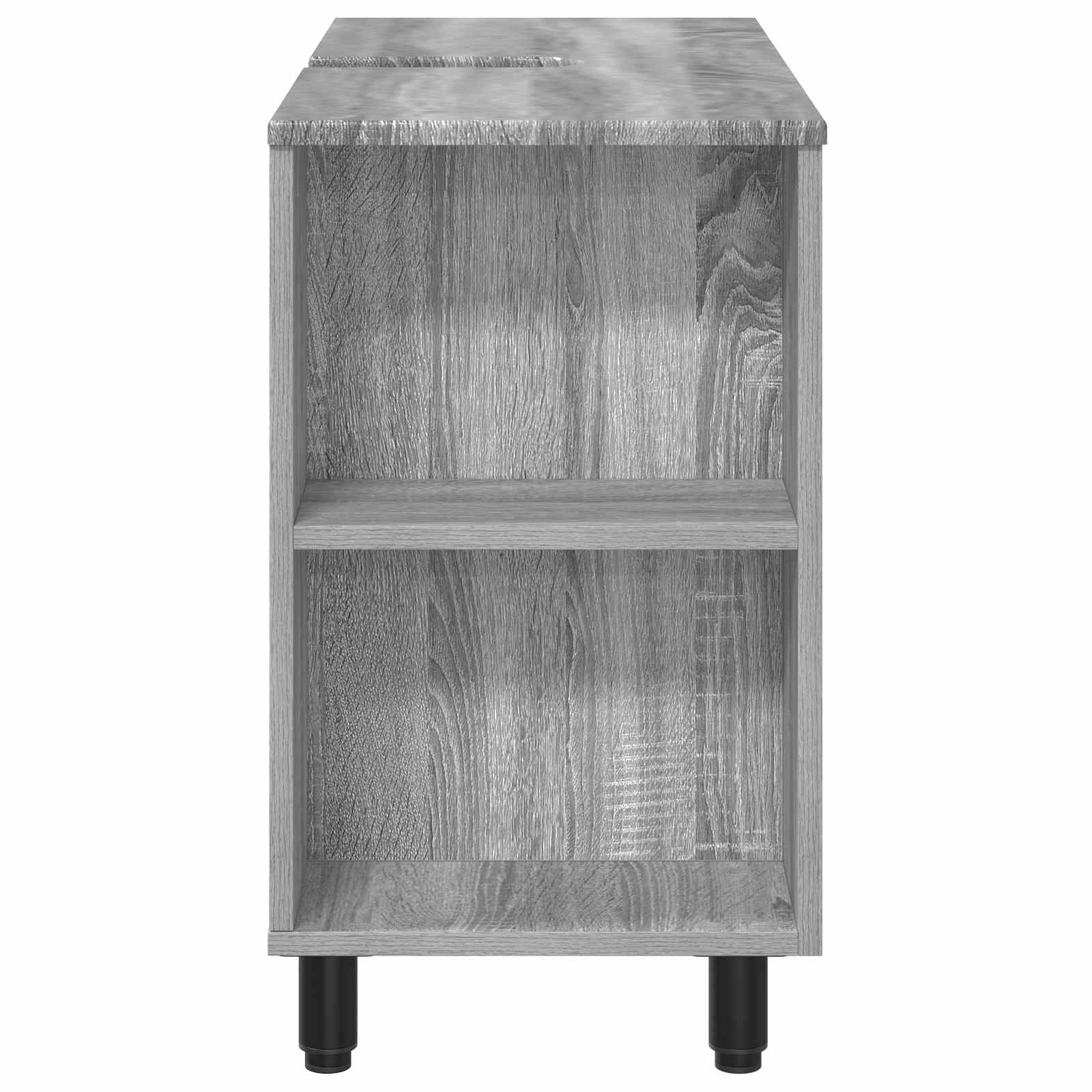 Toaletna jedinica Siva Sonoma 80 x 35 x 60 cm Konstruirano drvo