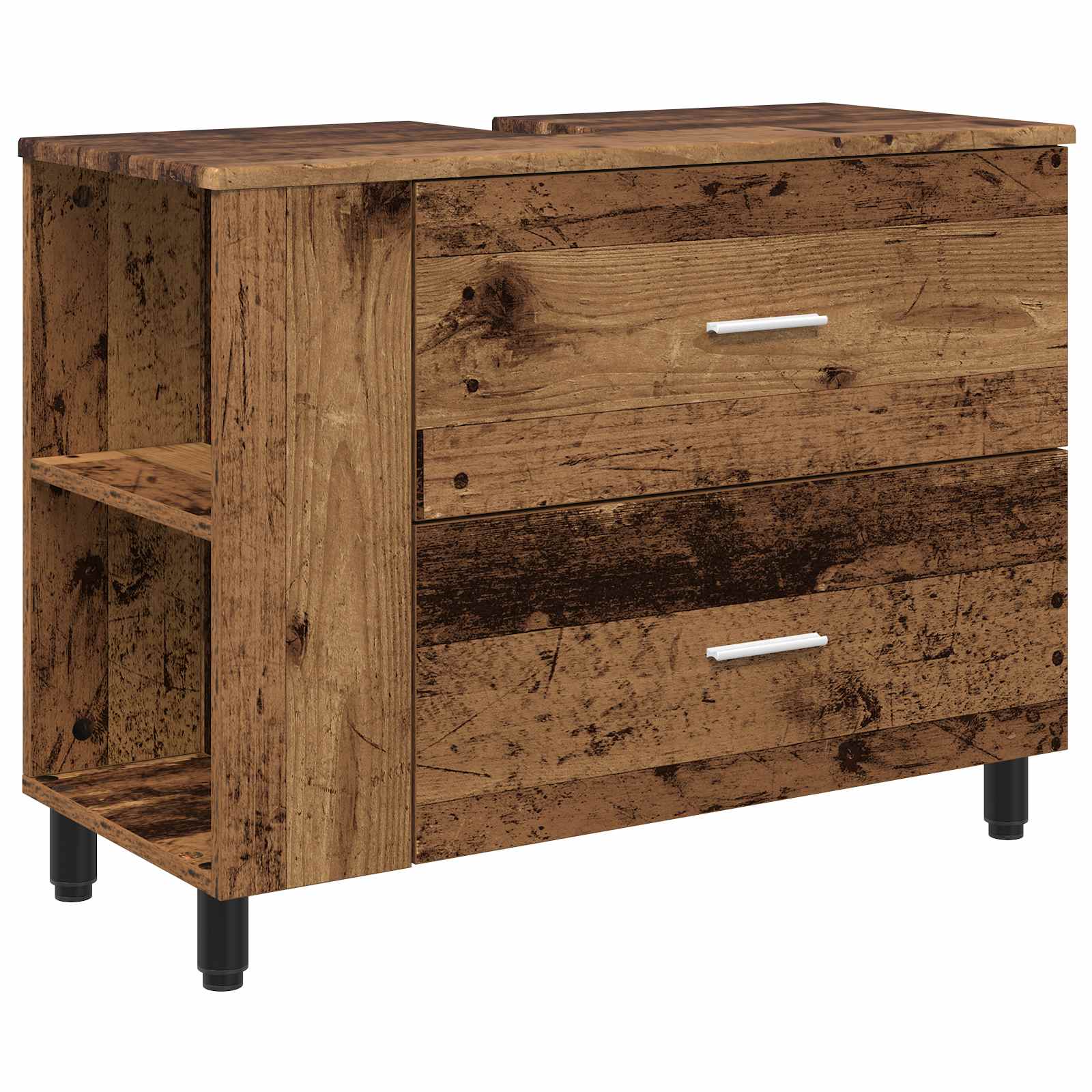 Toaletna jedinica Staro drvo 80 x 35 x 60 cm Konstruirano drvo