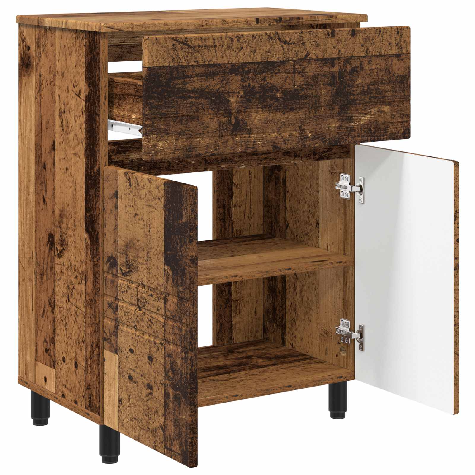 Toaletna jedinica Staro drvo 60 x 35 x 80 cm Konstruirano drvo