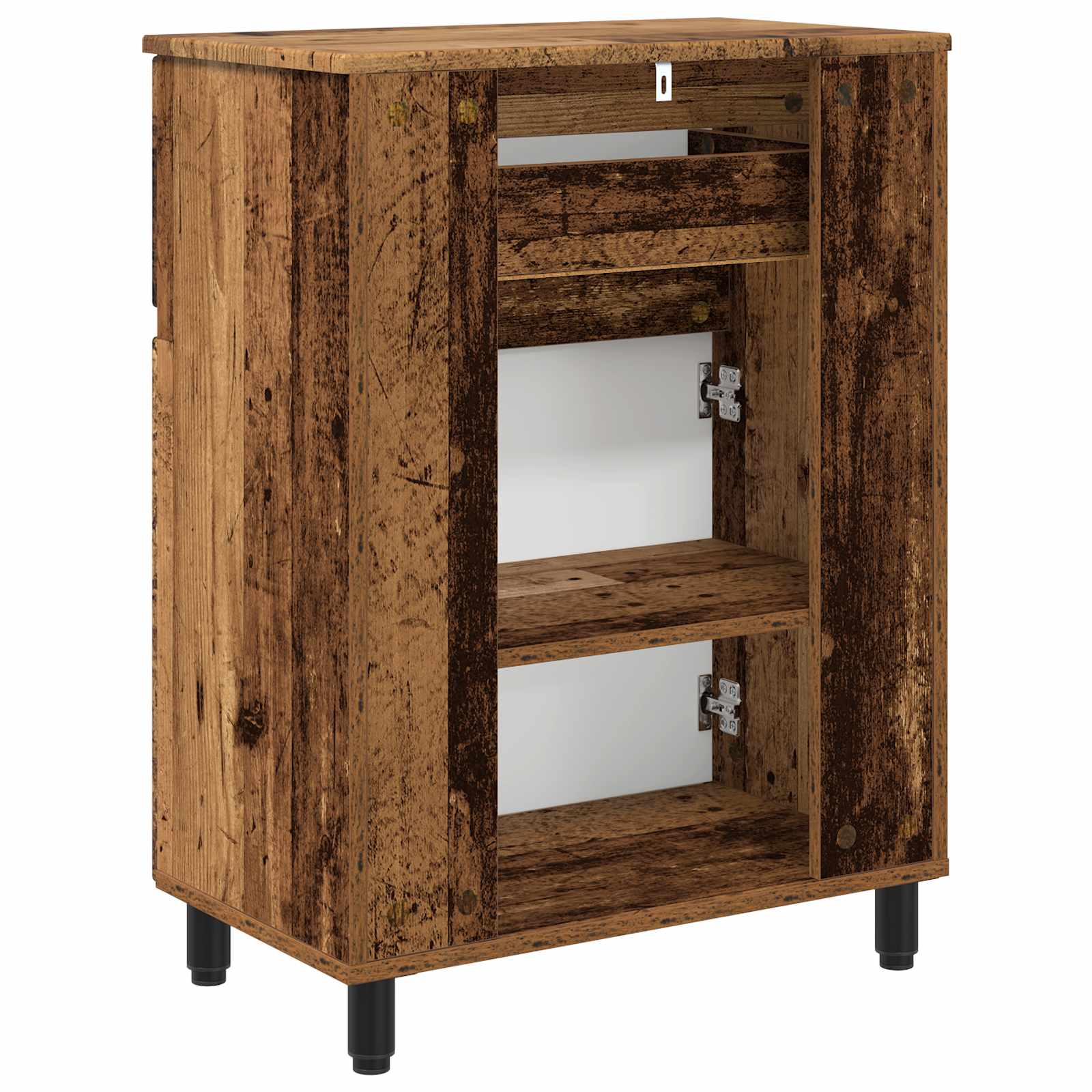 Toaletna jedinica Staro drvo 60 x 35 x 80 cm Konstruirano drvo