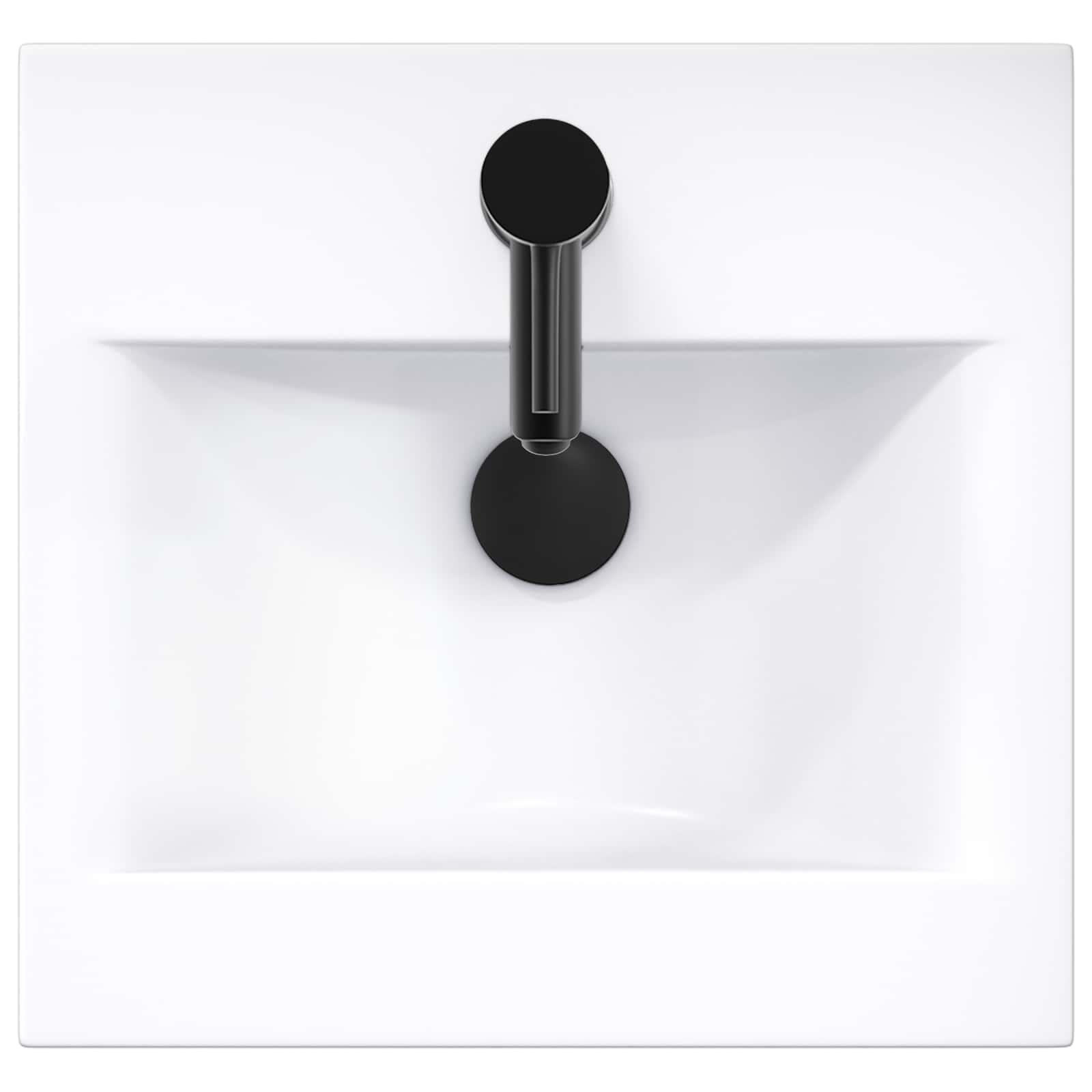 Kupaonski umivaonik s sudoperom Betonska siva 42 x 40 x 84,5 cm