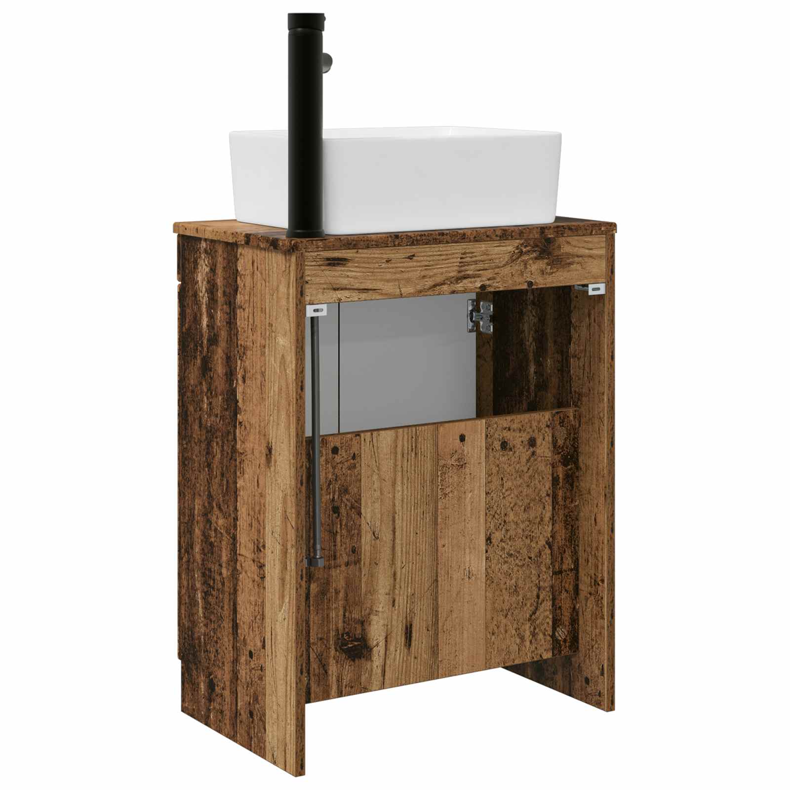Kupaonski umivaonik s sudoperom Staro drvo 54 x 35 x 83 cm