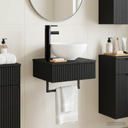 Zidni sudoper Crna 40 x 35 x 39 cm Konstruirano drvo