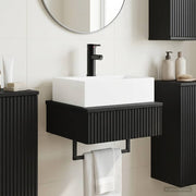 Zidni sudoper Crna 40 x 41 x 39 cm Konstruirano drvo
