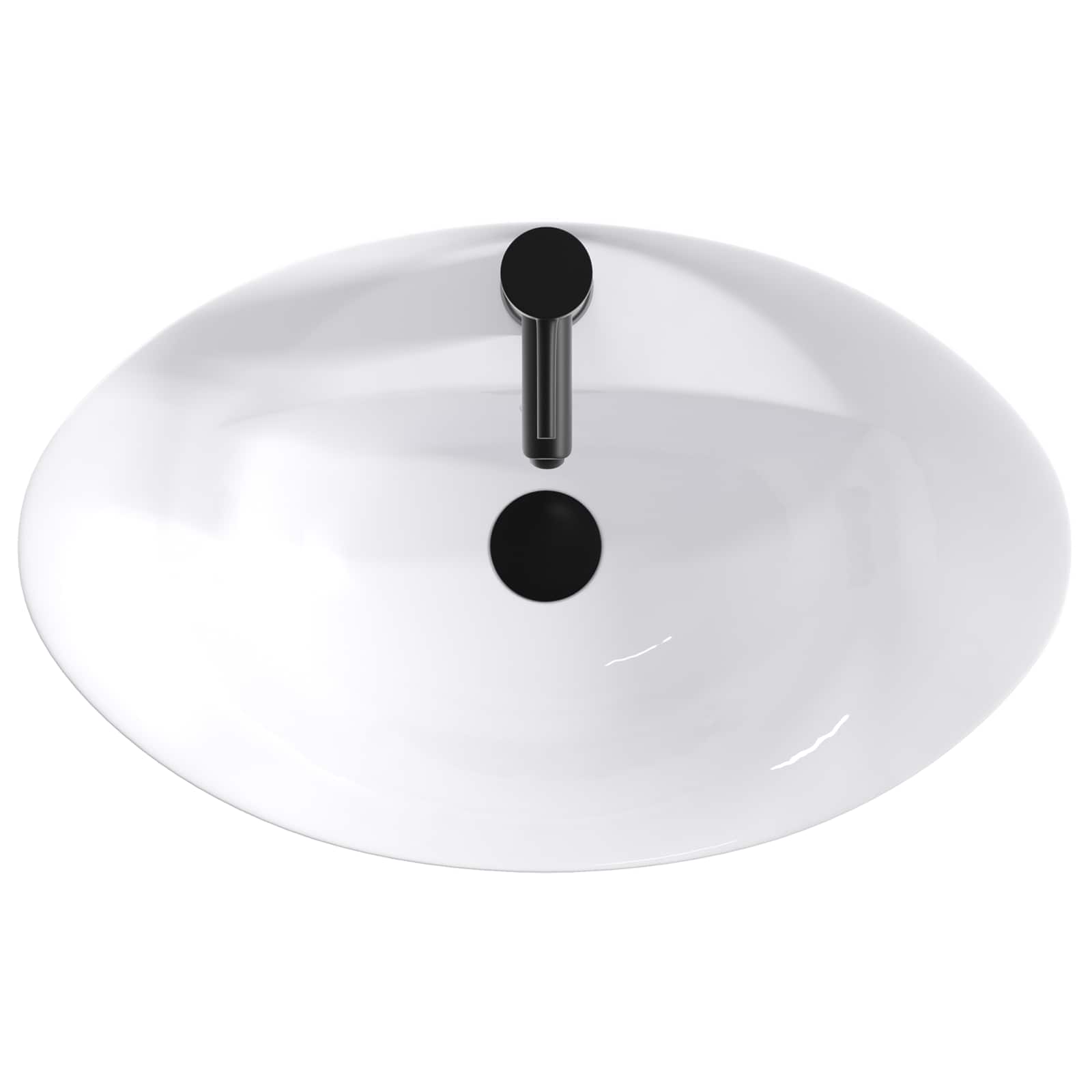 Umivaonik za kupaonicu Mat Crna 59 x 35 x 21 cm Metal