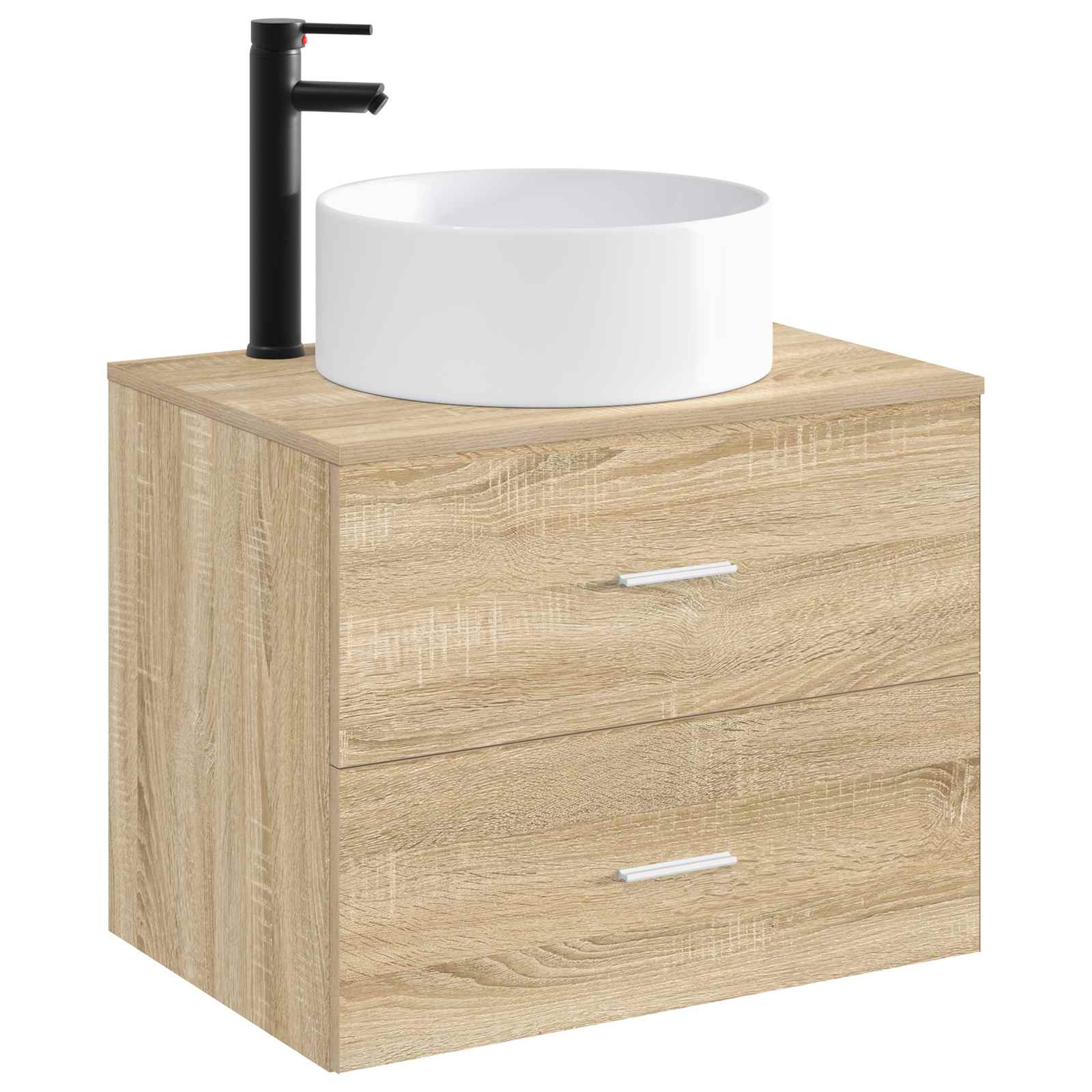 Umivaonik za kupaonicu Mat Crna 40,5 x 40,5 x 15,5 cm Metal
