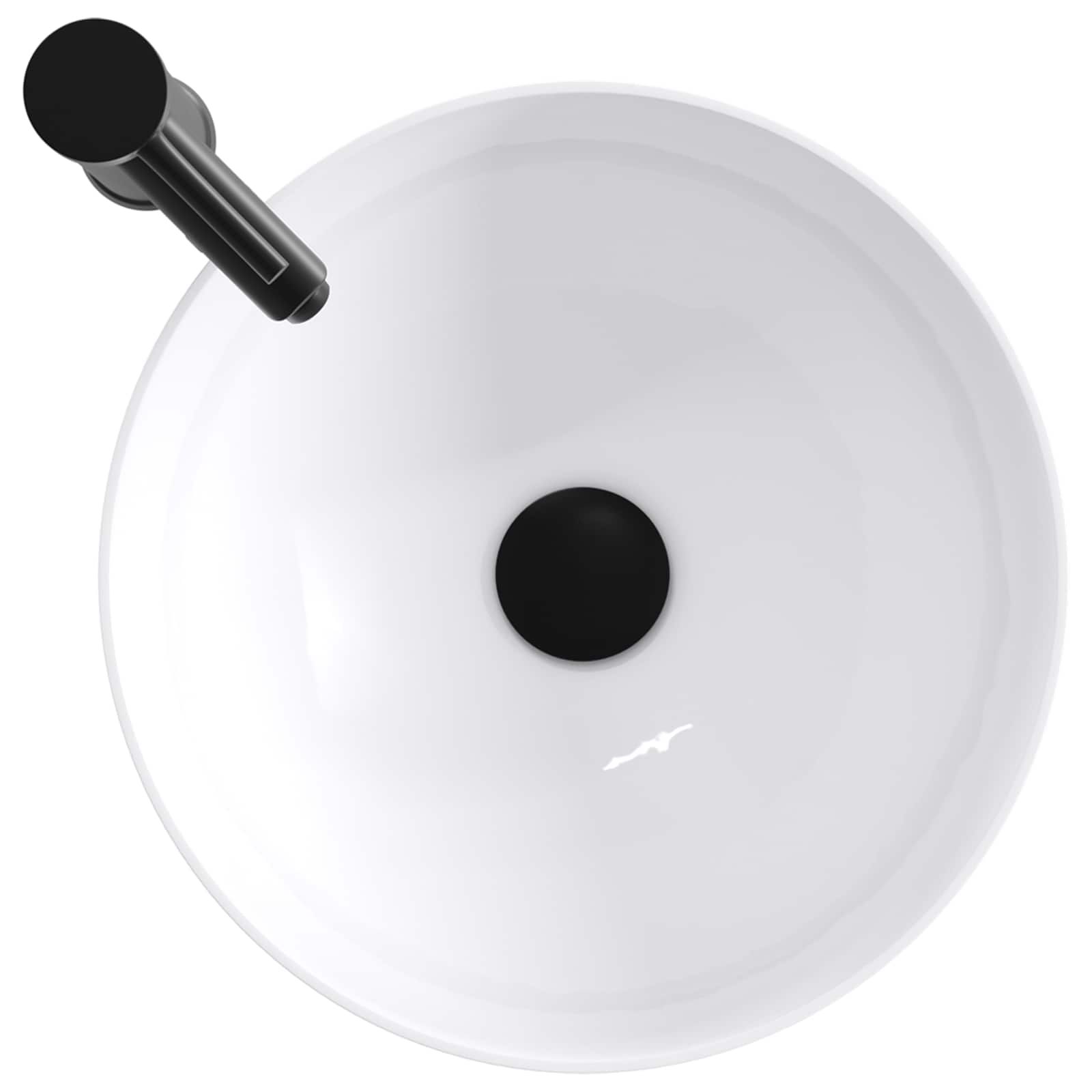 Umivaonik za kupaonicu Mat Crna 35,5 x 35,5 x 14,5 cm Metal