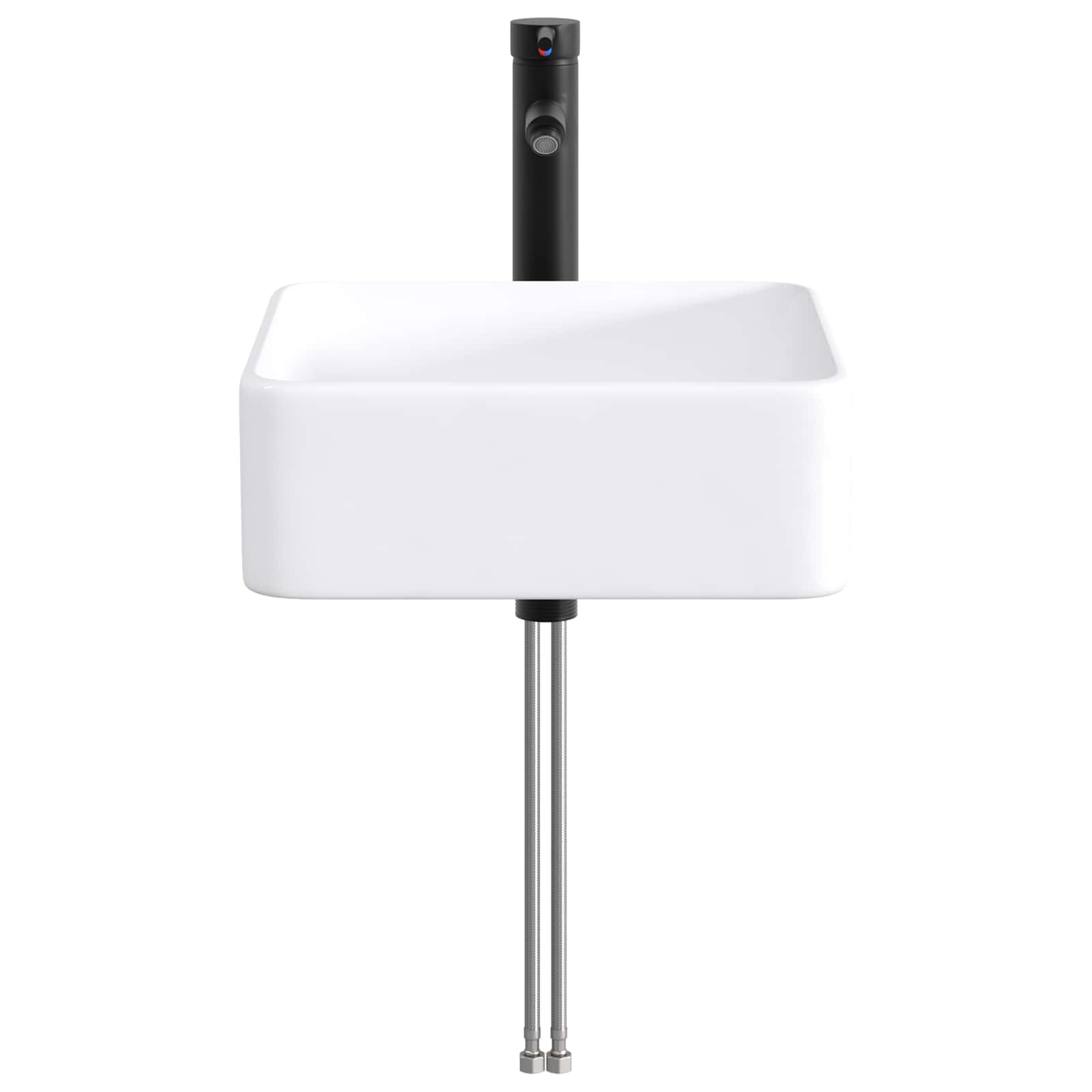 Umivaonik za kupaonicu Mat Crna 49 x 37 x 14 cm Metal