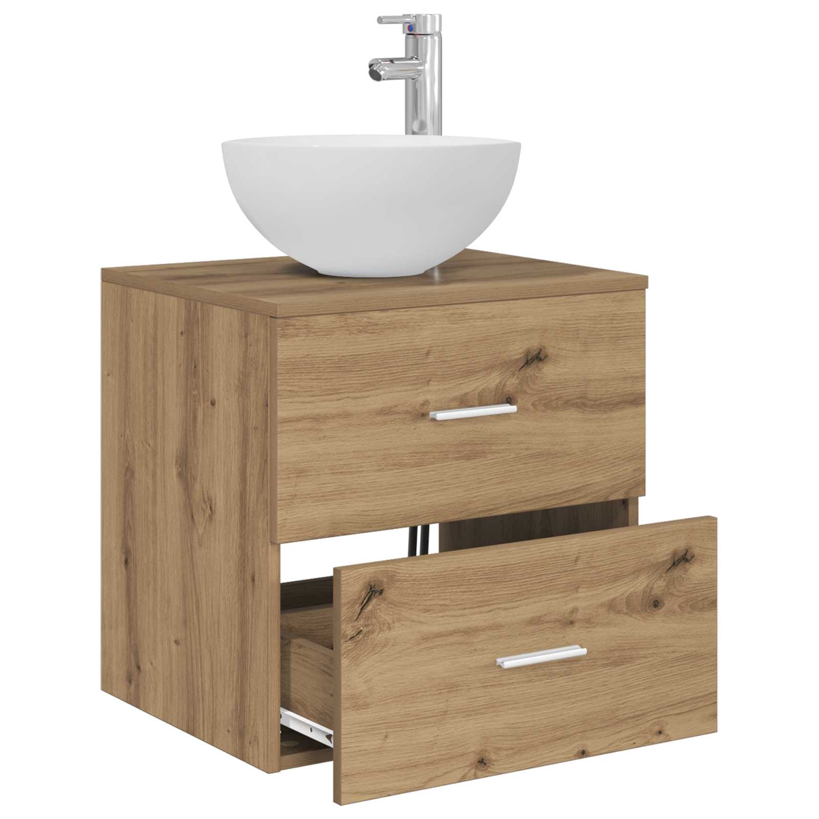 Umivaonik s policom Hrast artisan 49,5 x 41 x 64,5 cm