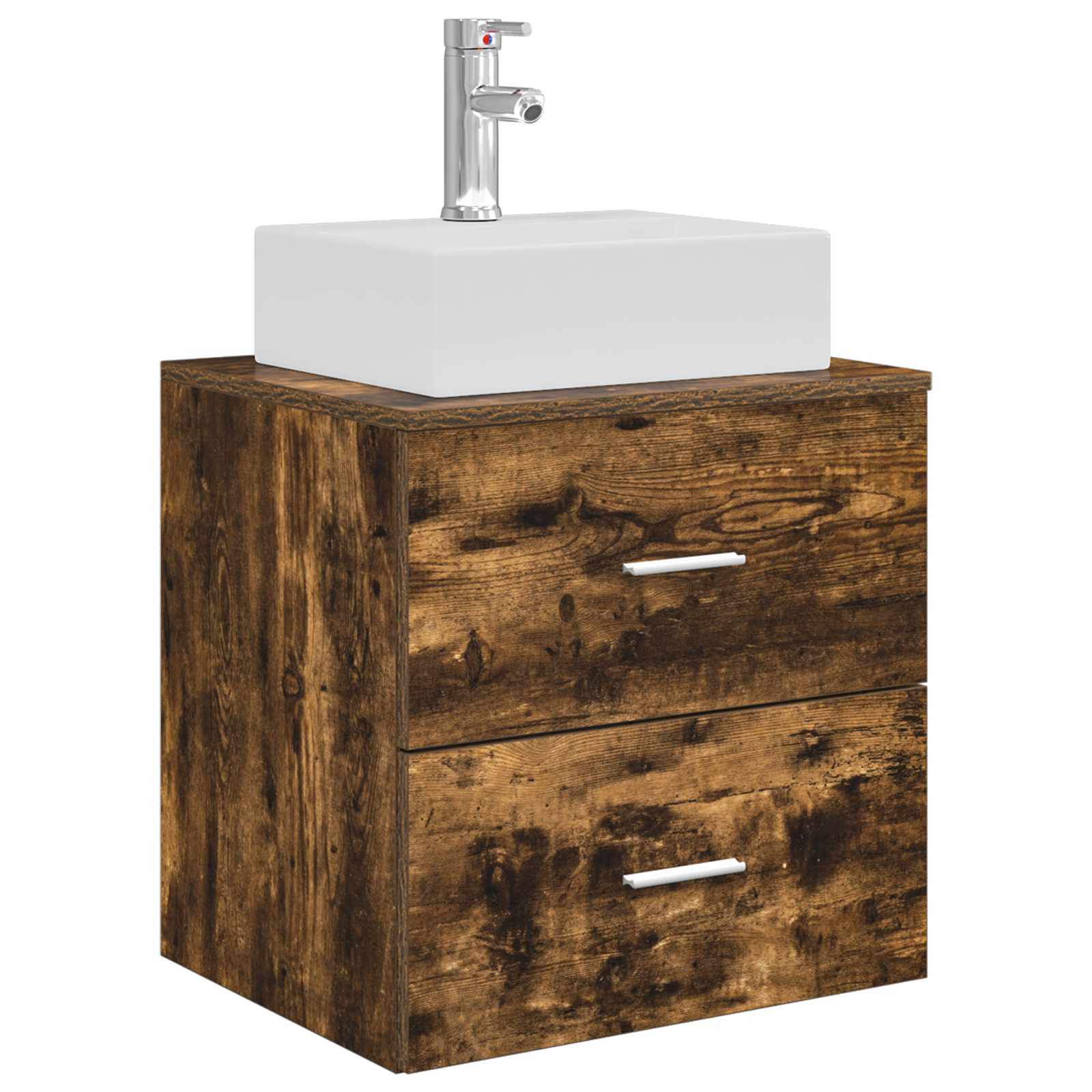 Umivaonik s policom Dimljeni hrast 49,5 x 41 x 62,5 cm