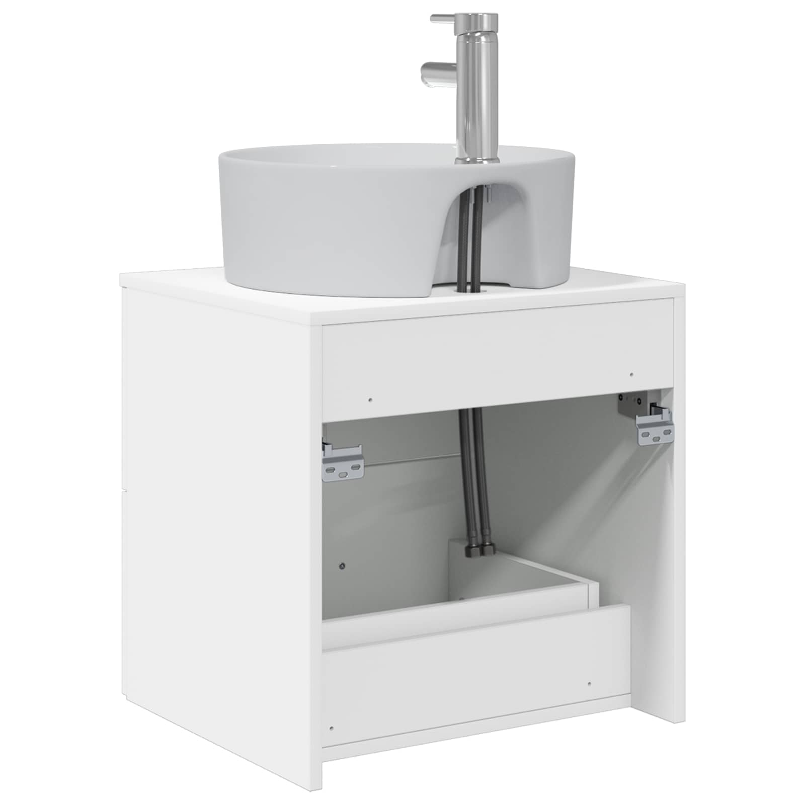 Umivaonik s policom Bijela 49,5 x 44,5 x 65 cm