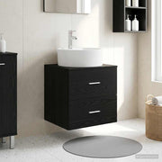 Umivaonik s policom Crni hrast 49,5 x 44,5 x 65 cm