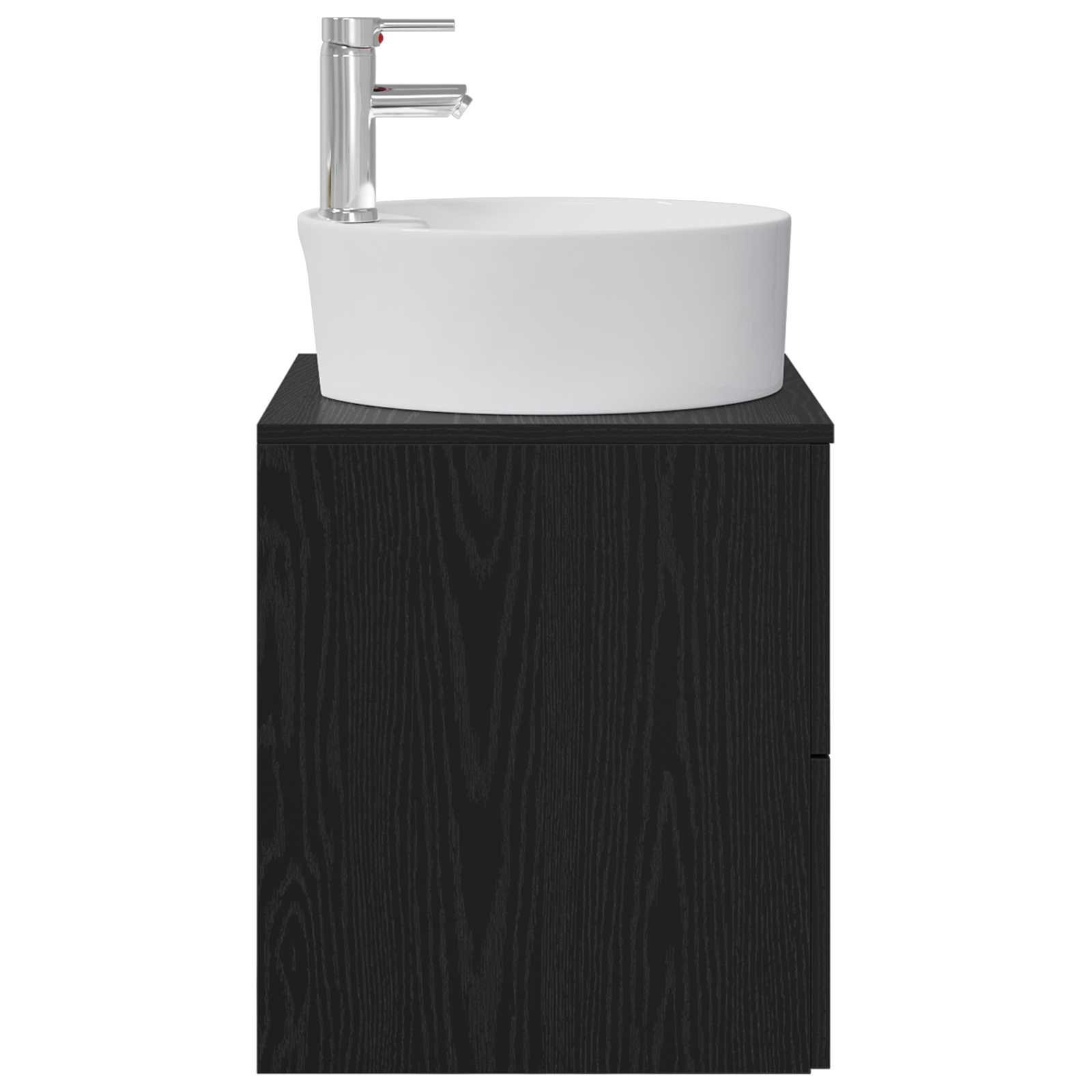 Umivaonik s policom Crni hrast 49,5 x 44,5 x 65 cm