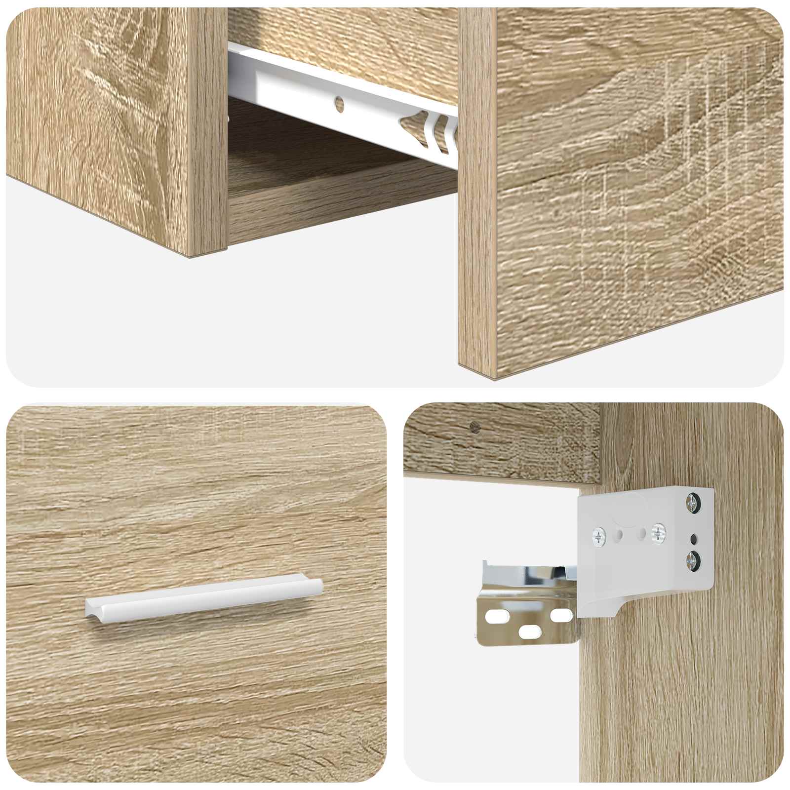 Umivaonik s policom Hrast sonoma 49,5 x 44,5 x 65 cm