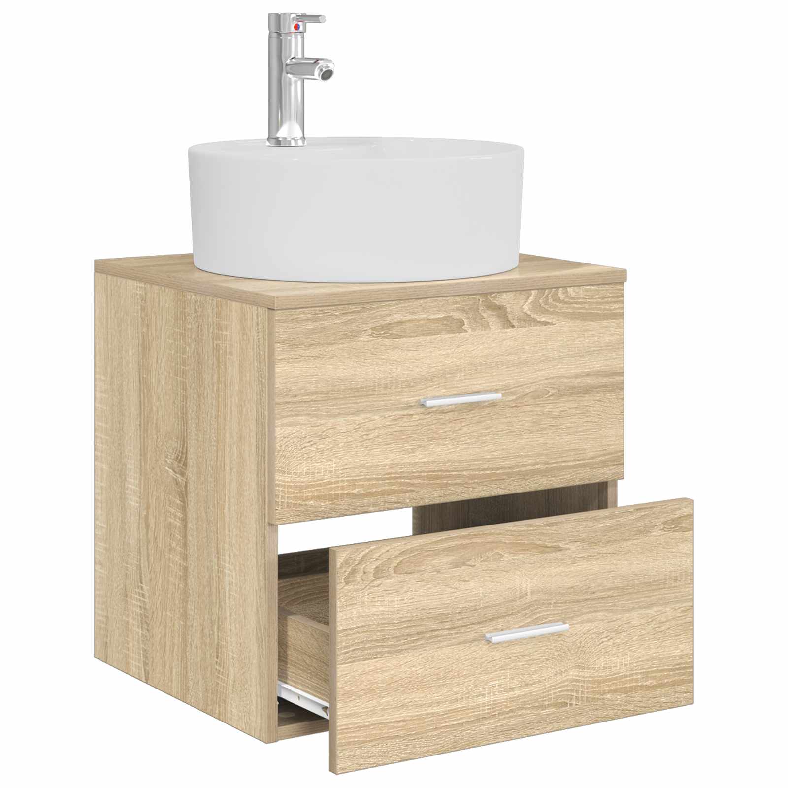 Umivaonik s policom Hrast sonoma 49,5 x 44,5 x 65 cm