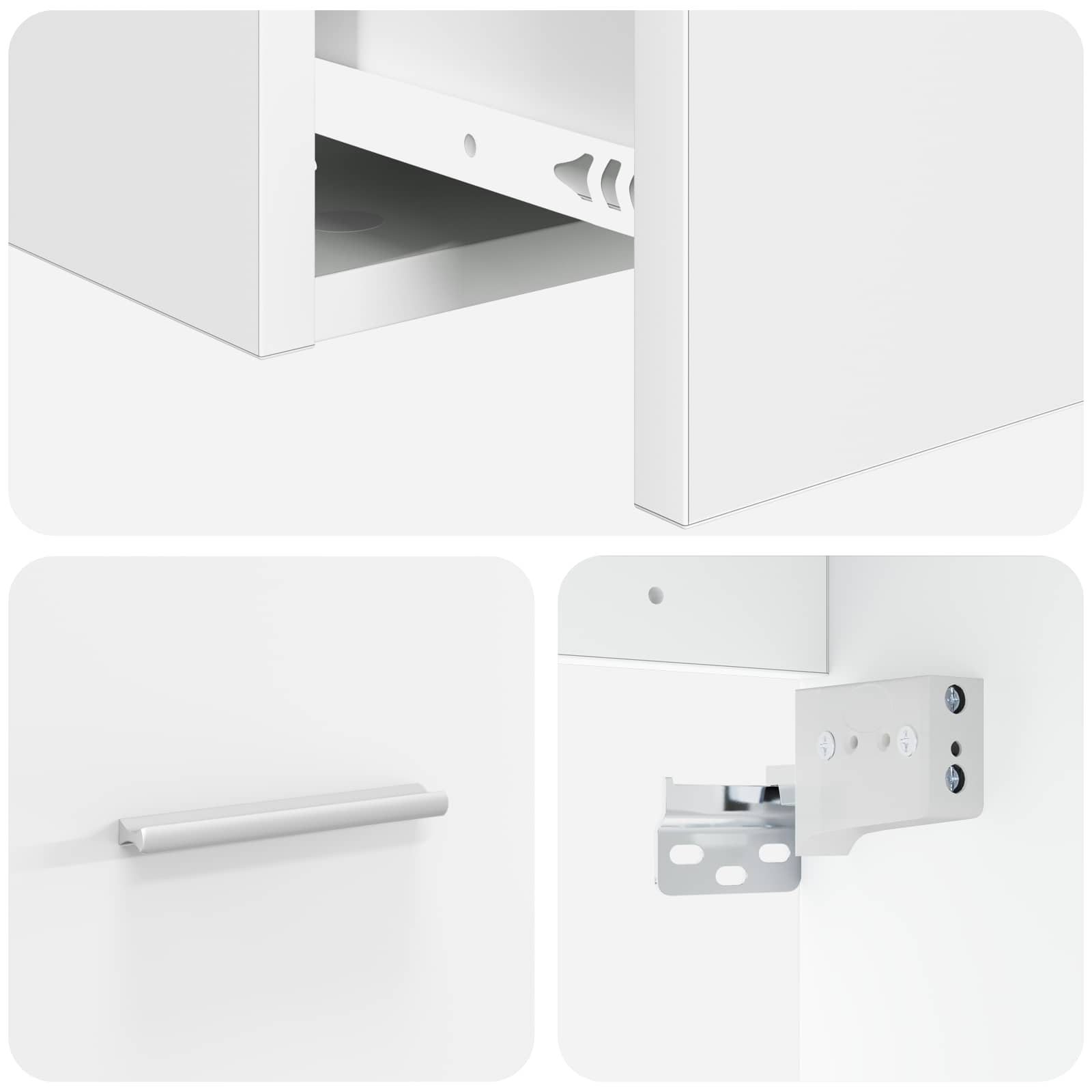 Umivaonik s policom Bijela 49,5 x 44,5 x 65,5 cm