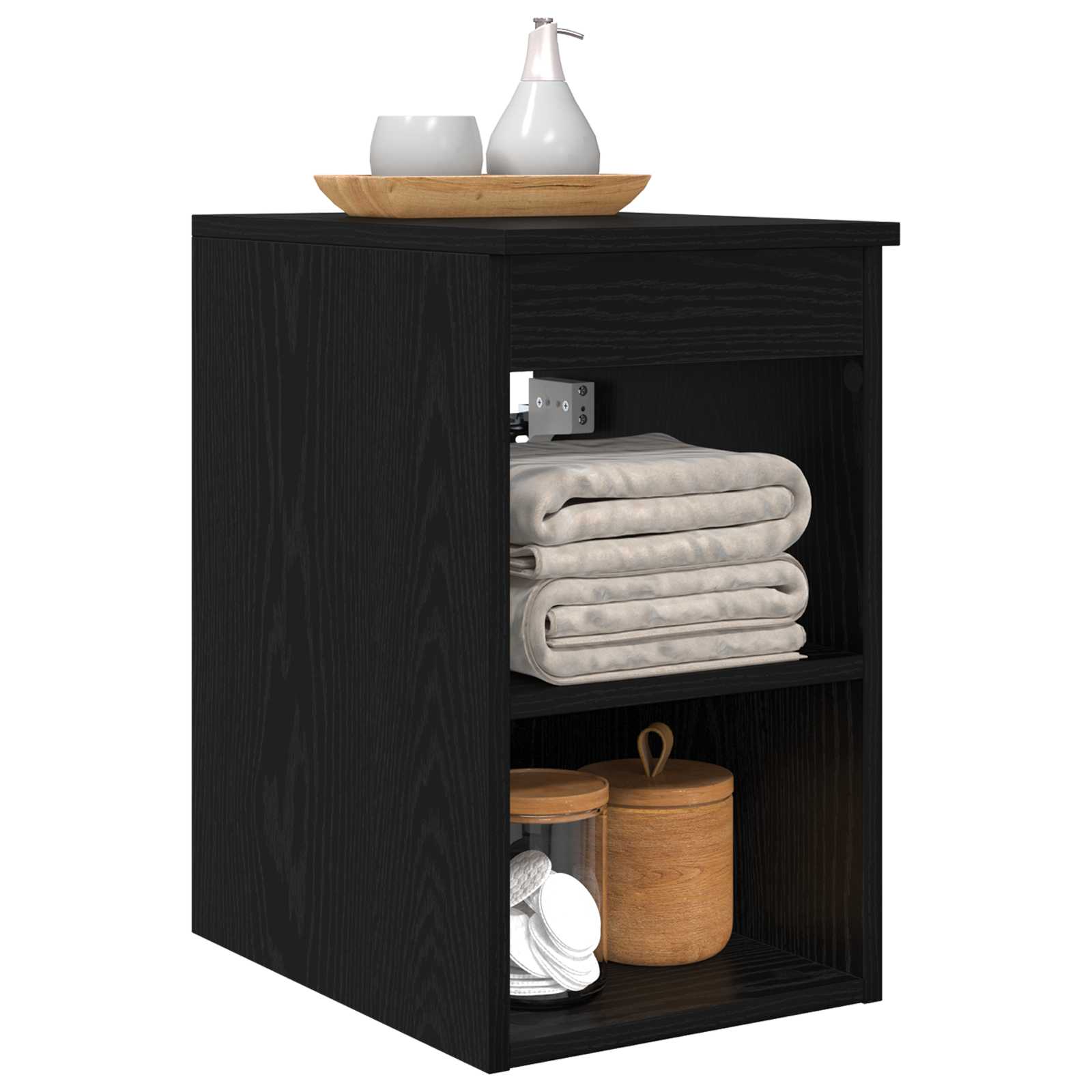 Kupaonski ormar između Crni hrast 30 x 35 x 50 cm