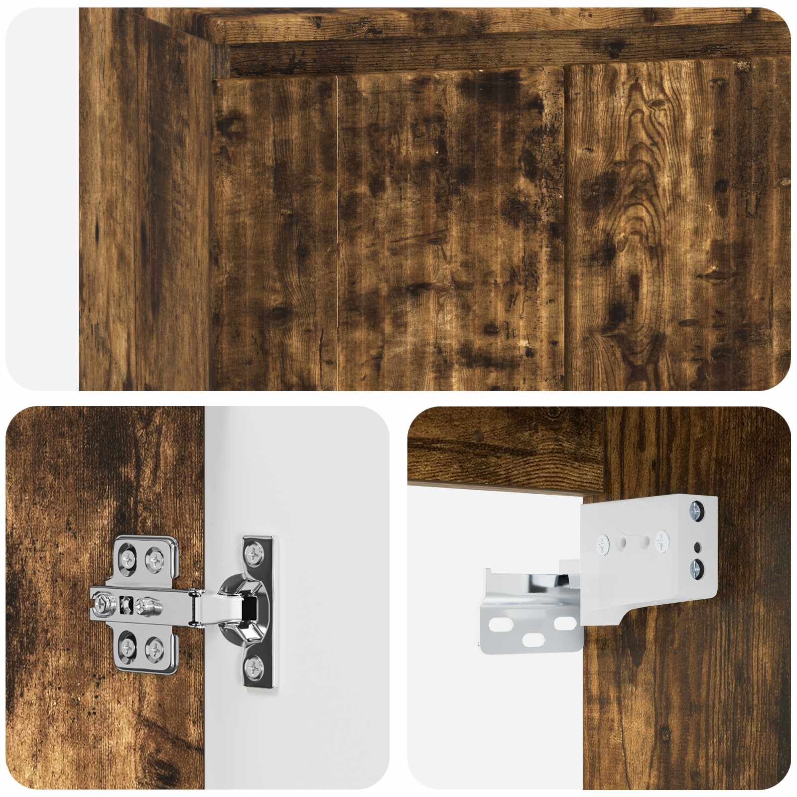 Umivaonik s policom Dimljeni hrast 49,5 x 41 x 62,5 cm