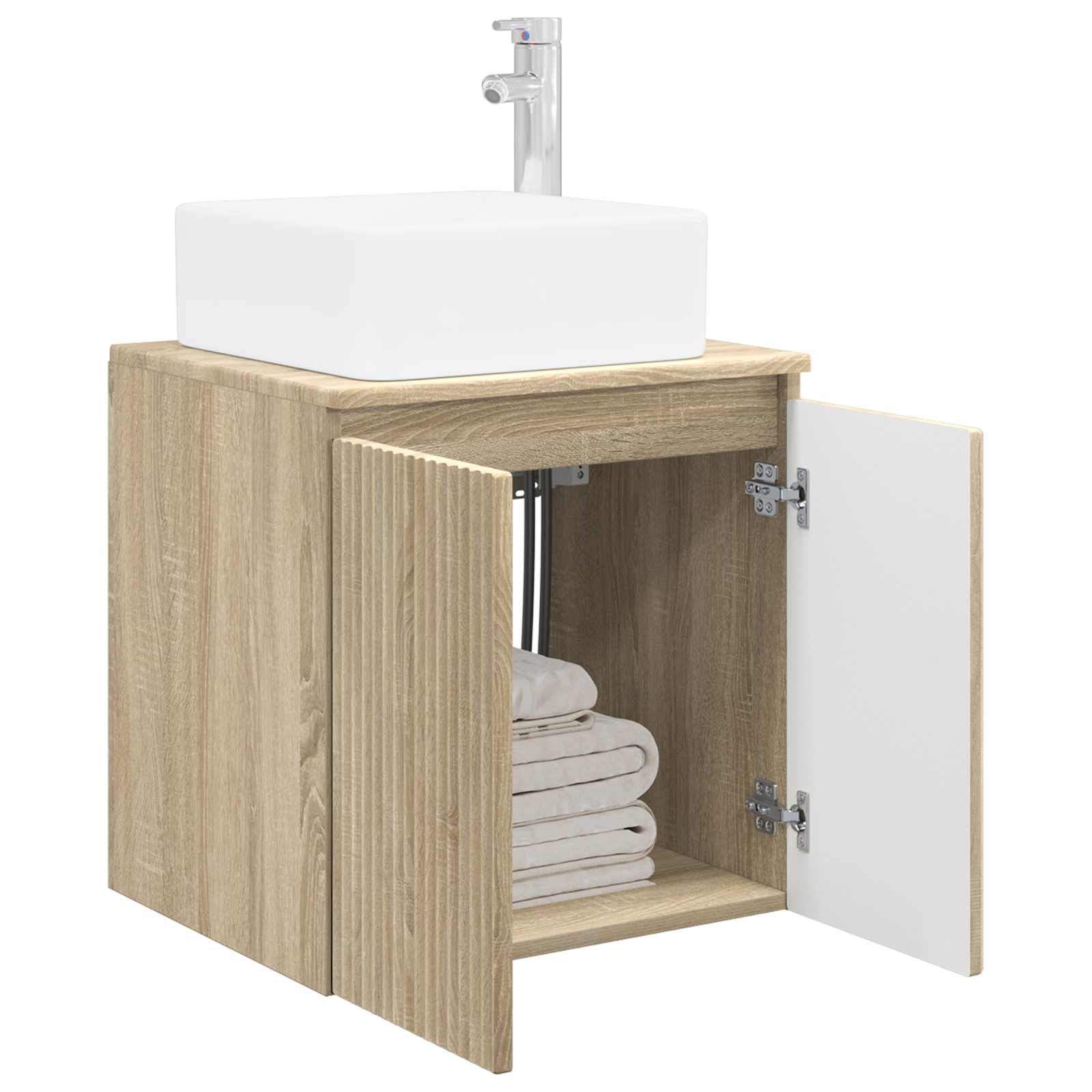 Umivaonik s policom Hrast sonoma 53 x 35 x 63 cm