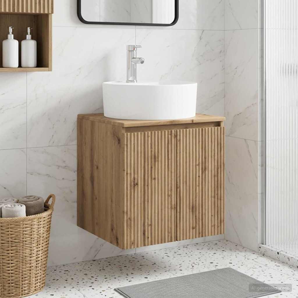 Umivaonik s policom Hrast artisan 49,5 x 44,5 x 65 cm
