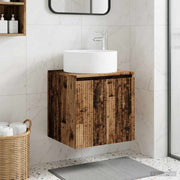 Umivaonik s policom za zid Staro drvo 49,5 x 44,5 x 65,5 cm