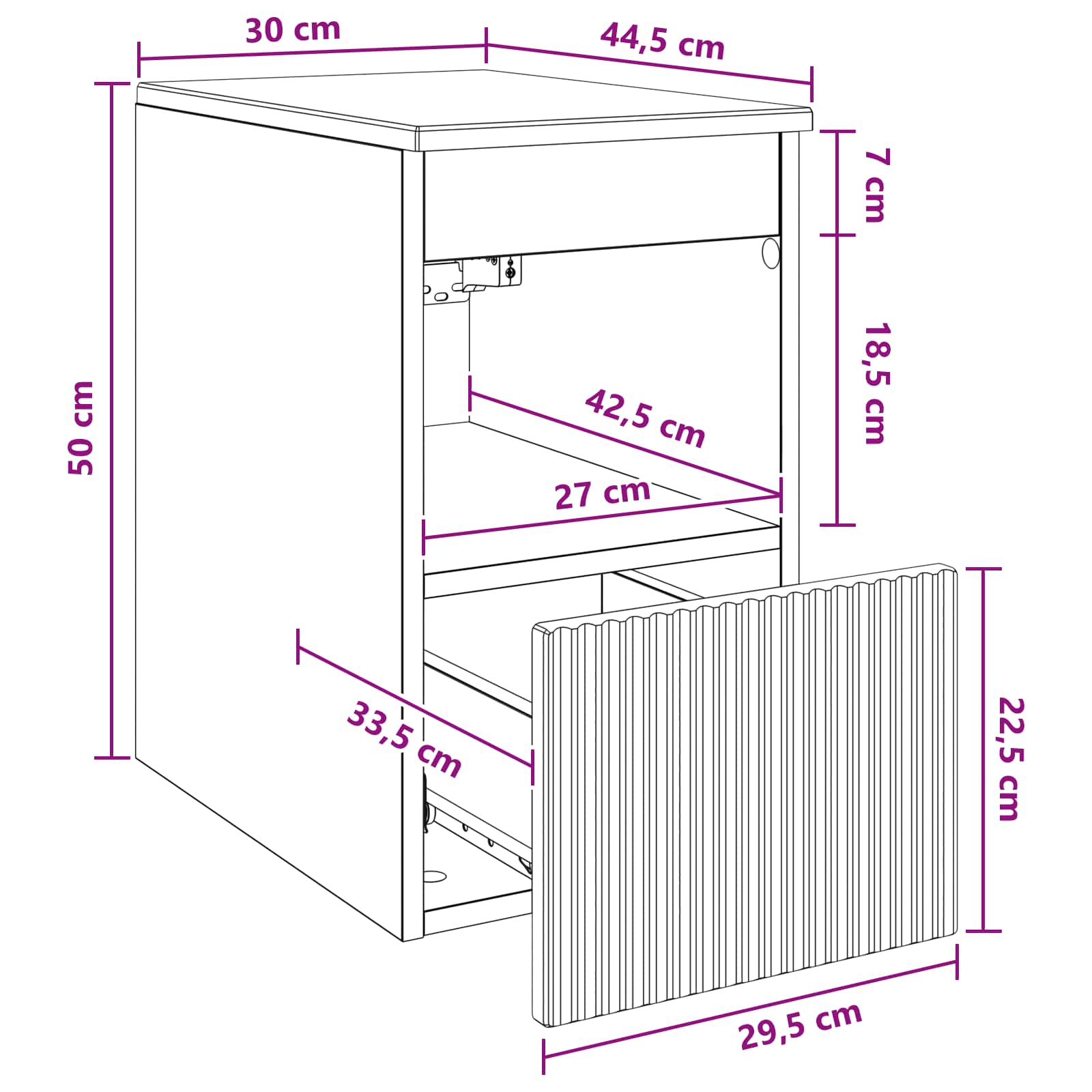 Kupaonski ormar Crna 30 x 44,5 x 50 cm Konstruirano drvo