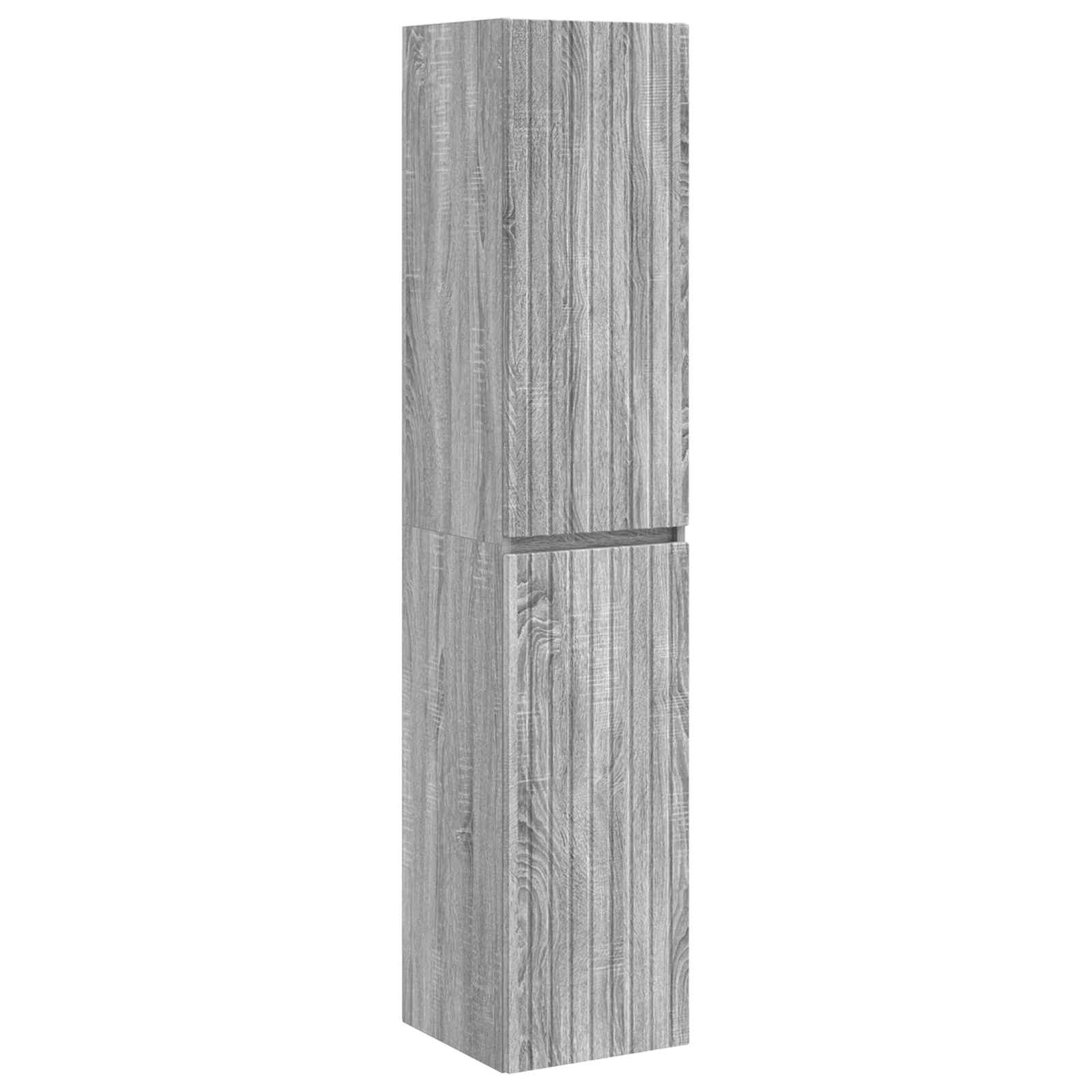 Ormar za Kupaonicu na Zidu Siva Sonoma 33 x 34,5 x 160 cm
