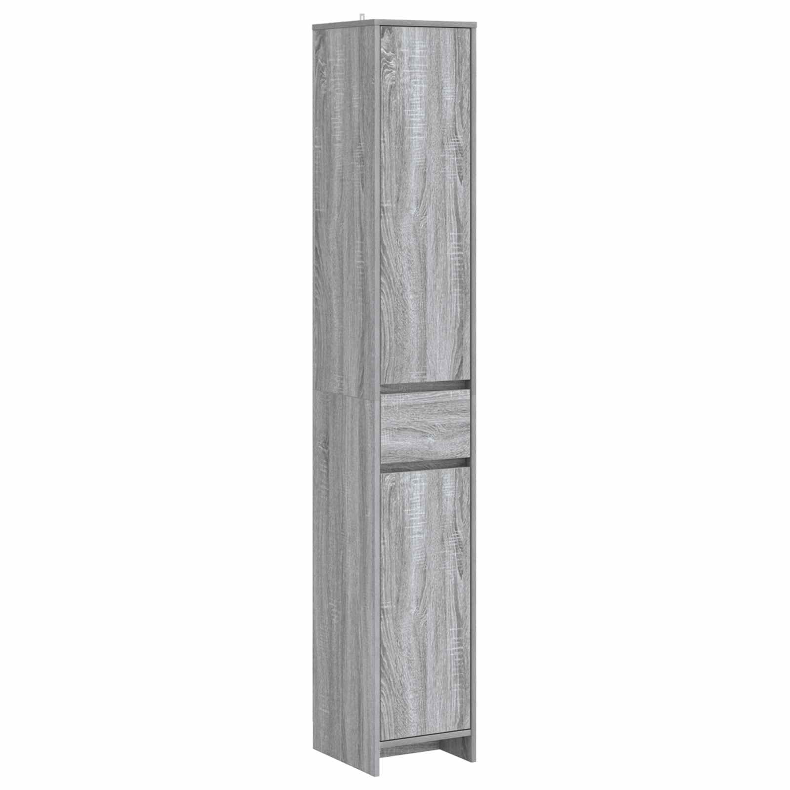 Kupaonski ormar Siva Sonoma 30 x 33 x 190 cm Konstruirano drvo