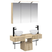 Set ormarića za kupaonicu 4 pcs Hrast sonoma 100 x 14,5 x 70 cm
