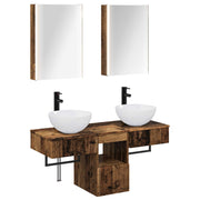Set ormarića za kupaonicu 5 pcs Staro drvo 43 x 11,5 x 60,5 cm