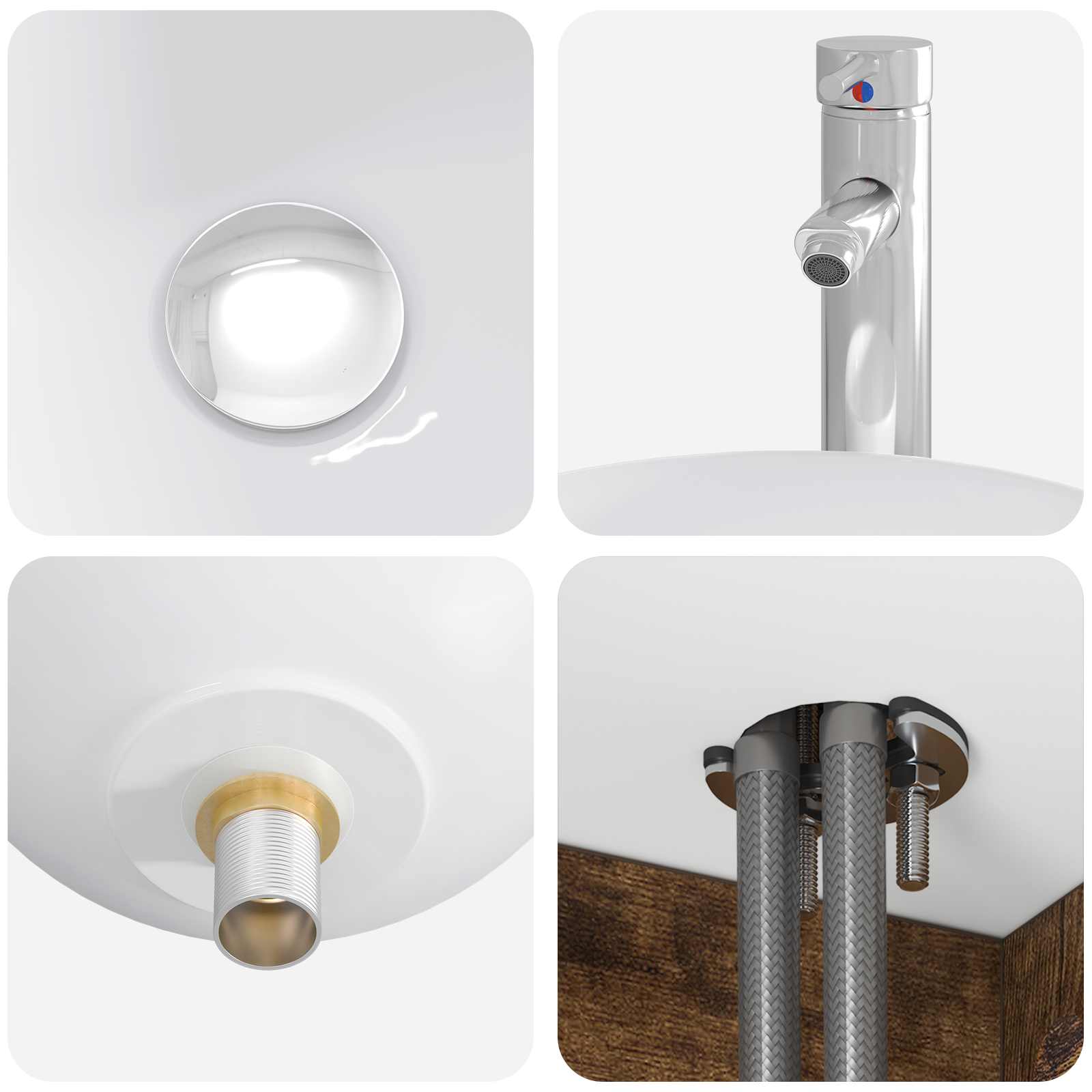 Set ormarića za kupaonicu 5 pcs Dimljeni hrast