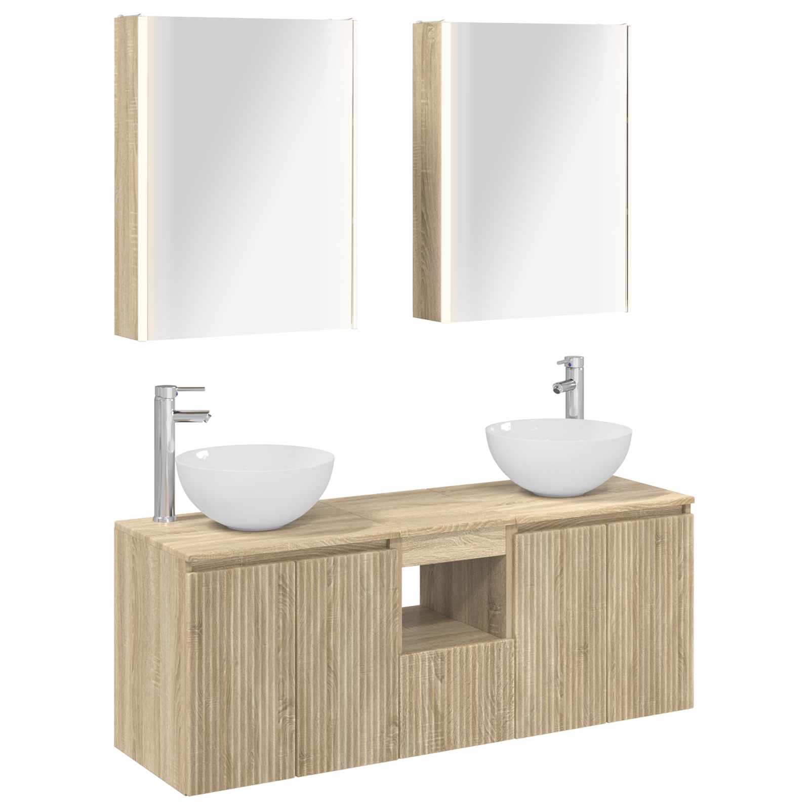 Set ormarića za kupaonicu 5 pcs Hrast sonoma 53 x 15,5 x 70 cm